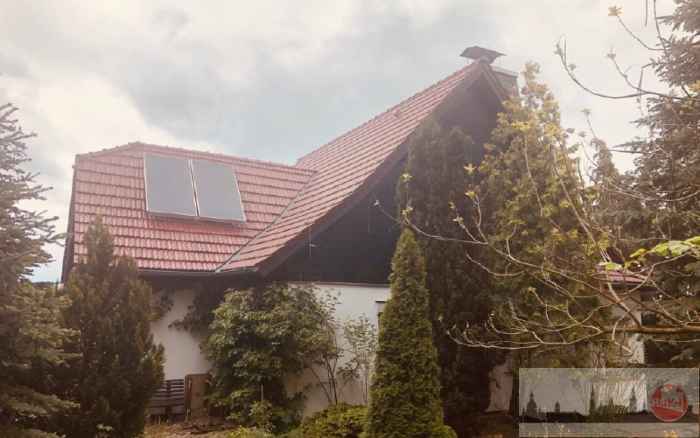 Eine Ansicht des Einfamilienhauses