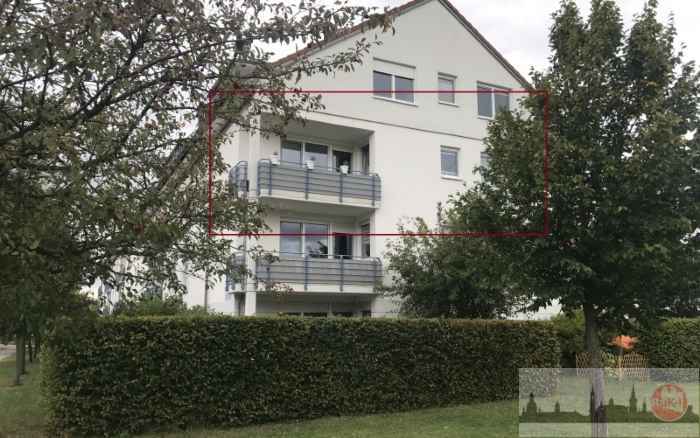 Wohnhausansicht mit Blick zur Wohnung